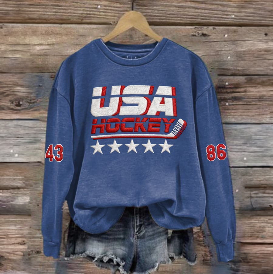 USA Hockey Team 2026 Winter Olympic 96 43 Sweatshirt Game Day Clothing Hockey Lover Gift