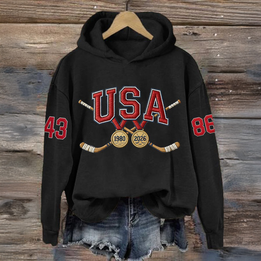 USA Hockey Team 2026 Winter Olympic Hoodie Milano Cortina USA Hockey Apparel Best Fan Gift