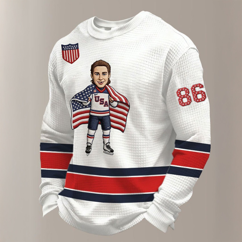 USA Hockey Team Hughes 86 Long Sleeve Shirt Jack Hughes Winning Goal Merch Fan Gift Idea