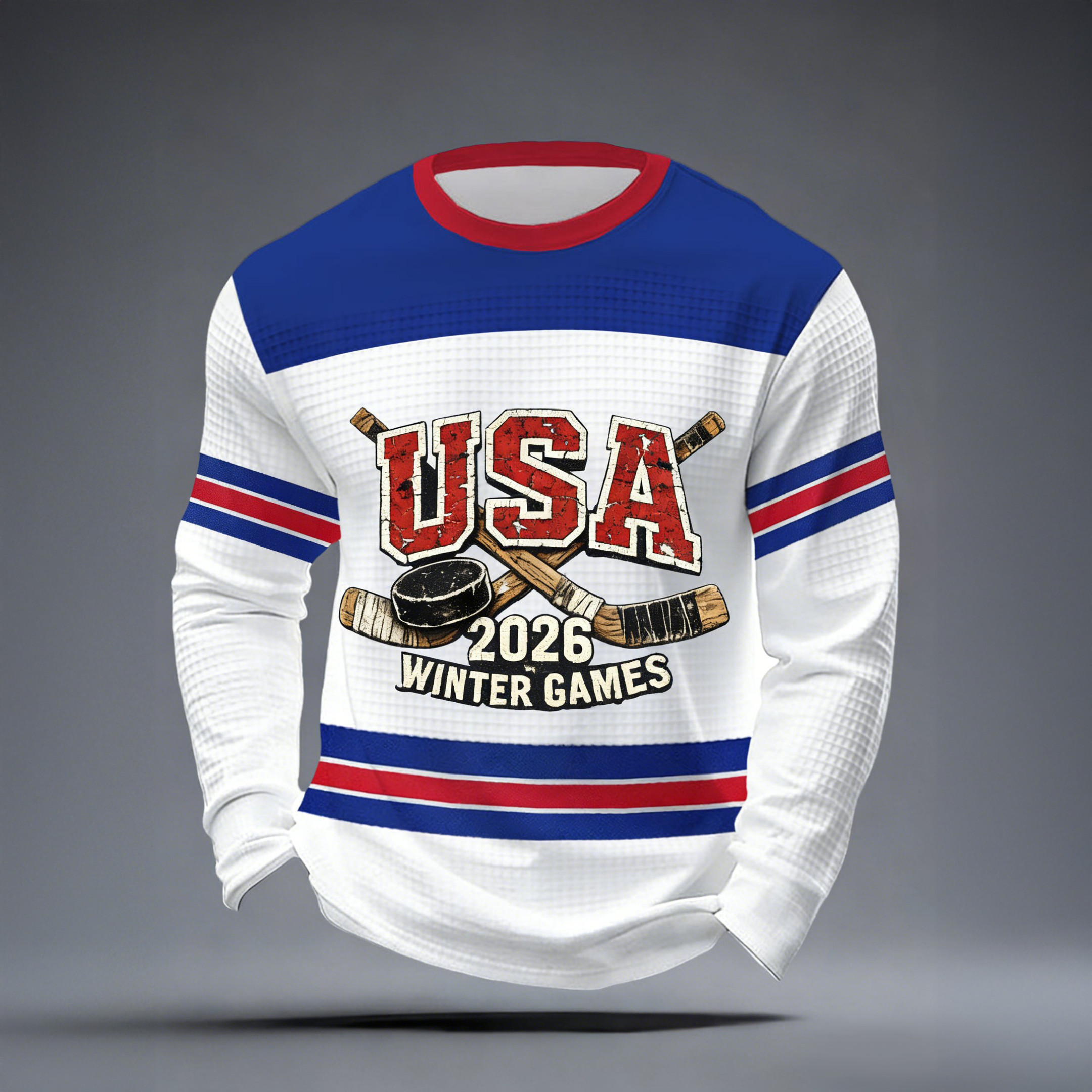 USA Hockey Winter Games Long Sleeve Shirt Team USA Hockey Merch Good Gift For Husband
