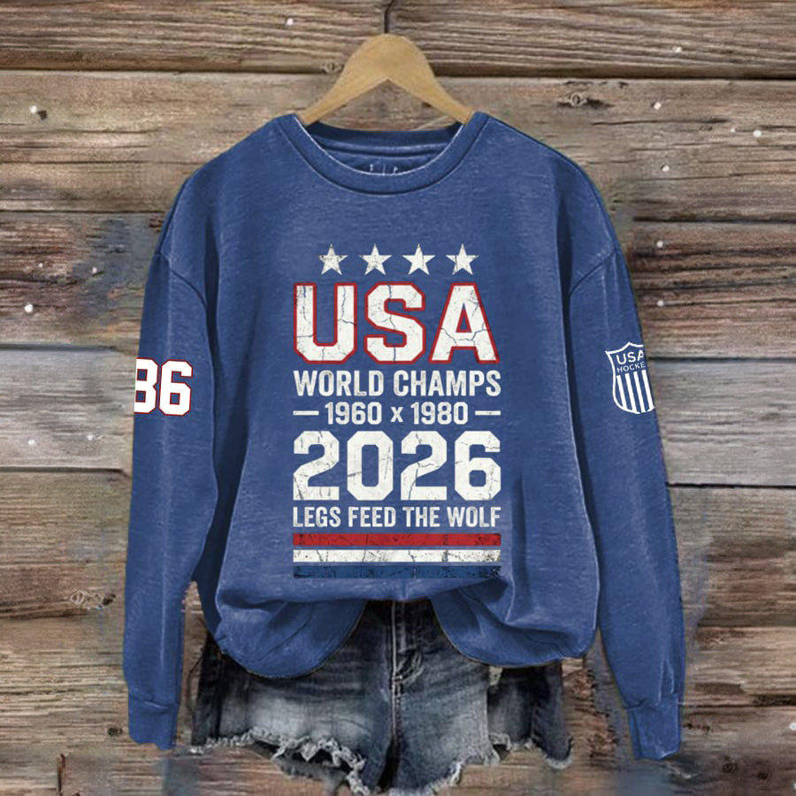 USA Hockey World Champions 2026 Sweatshirt Team USA Olympic 2026 Apparel Gift For Fans