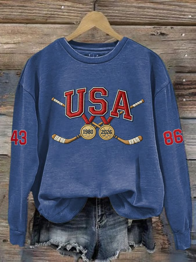 USA Hockey World Champs 1960 1980 2026 Sweatshirt Legs Feed The Wolf Fan Gear Best Gift