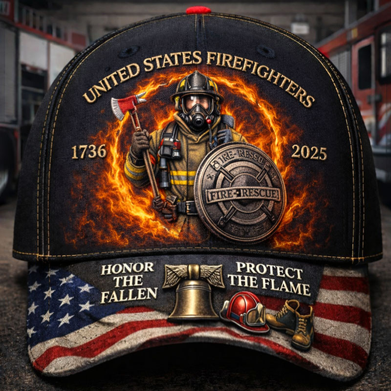 USA Honor The Fallen Protect The Flame Hat 1730 2025 Patriotic Baseball Cap Gift For Husband