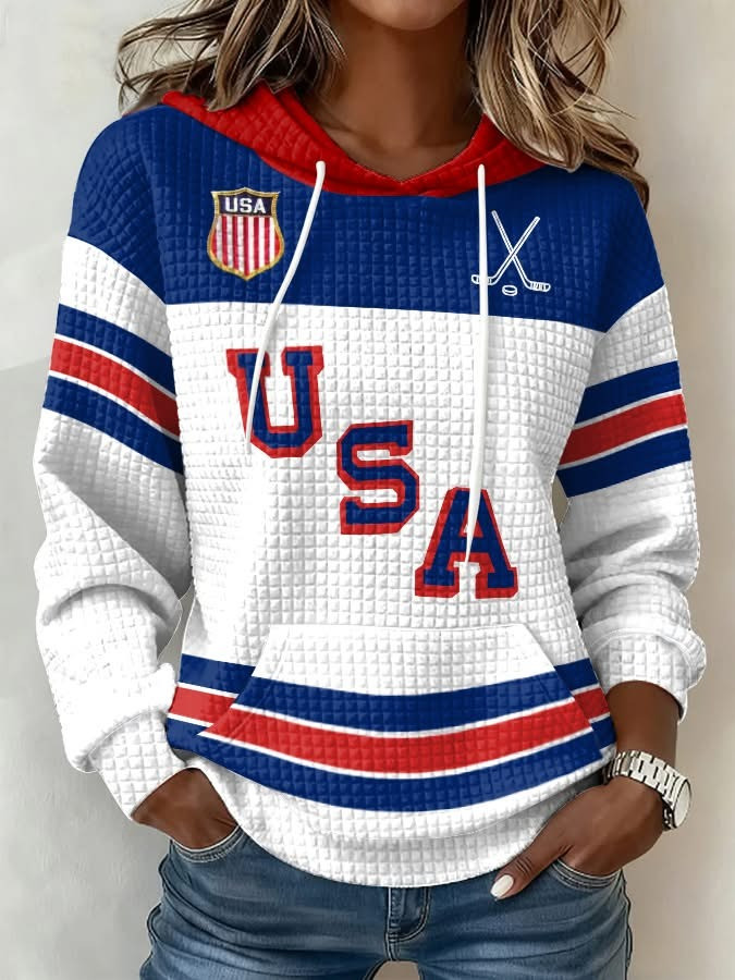 USA Ice Hockey 2026 Winter Olympics Commemorative Hoodie Women Fan Gear Gift Ideas