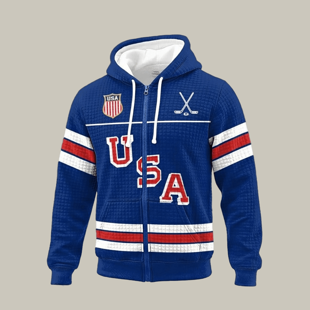 USA Ice Hockey 2026 Winter Olympics Hoodie USA Hockey Olympic Merch Sport Themed Gift