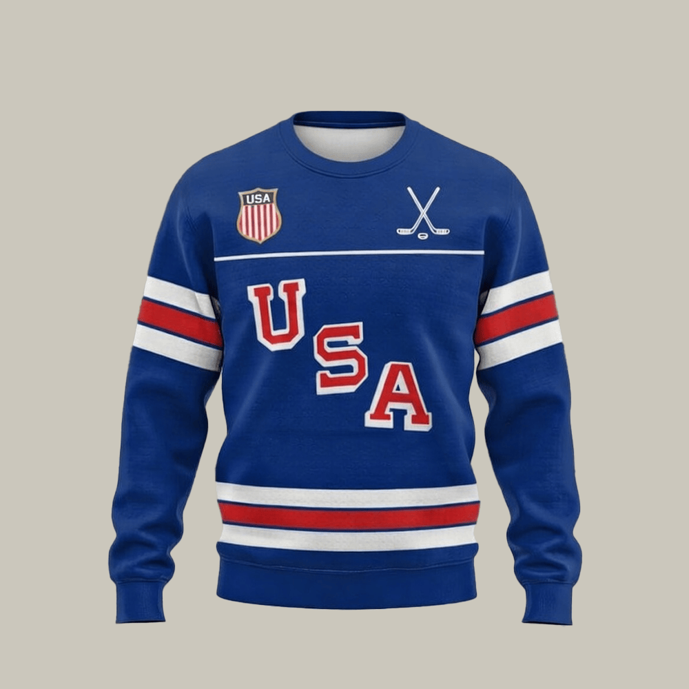 USA Ice Hockey 2026 Winter Olympics Sweatshirt Team USA Hockey Gold Medal Merch Fan Gear