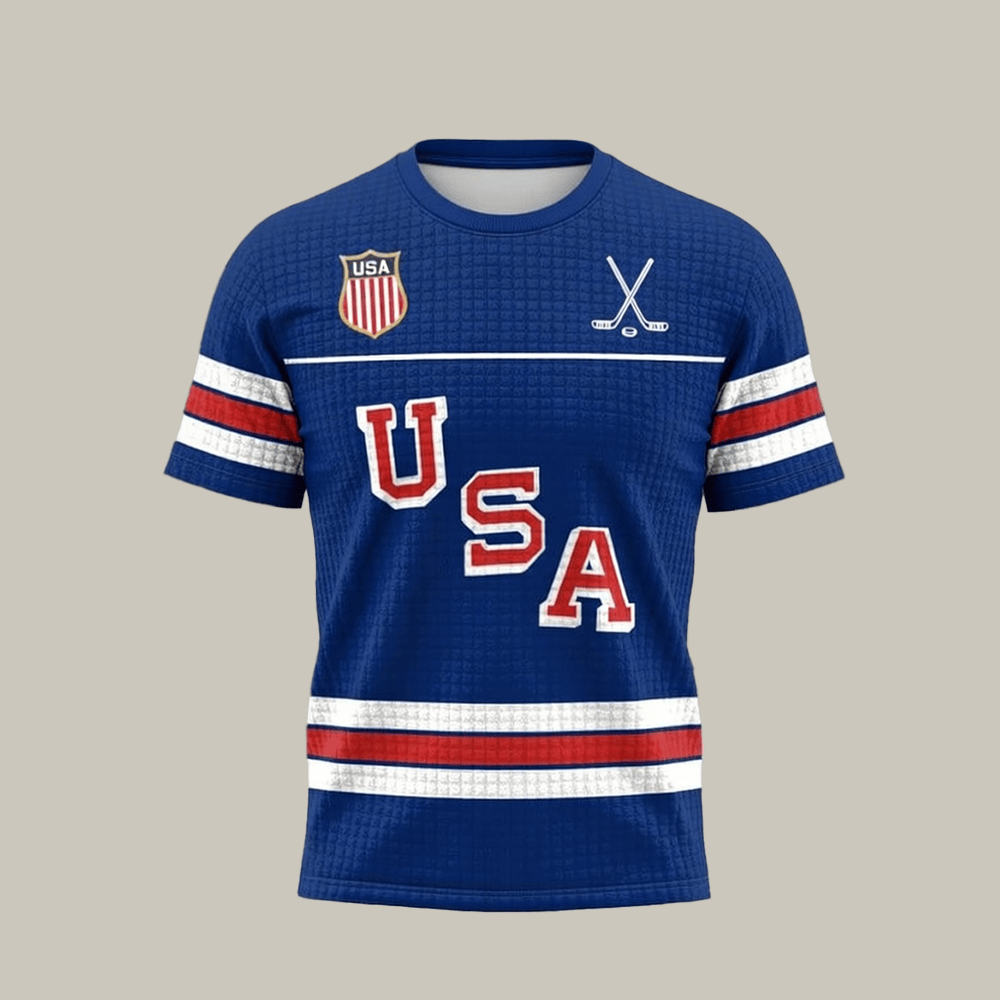 USA Ice Hockey 2026 Winter Olympics T-Shirt USA Hockey Gold Shirt Unique Gift For Fans