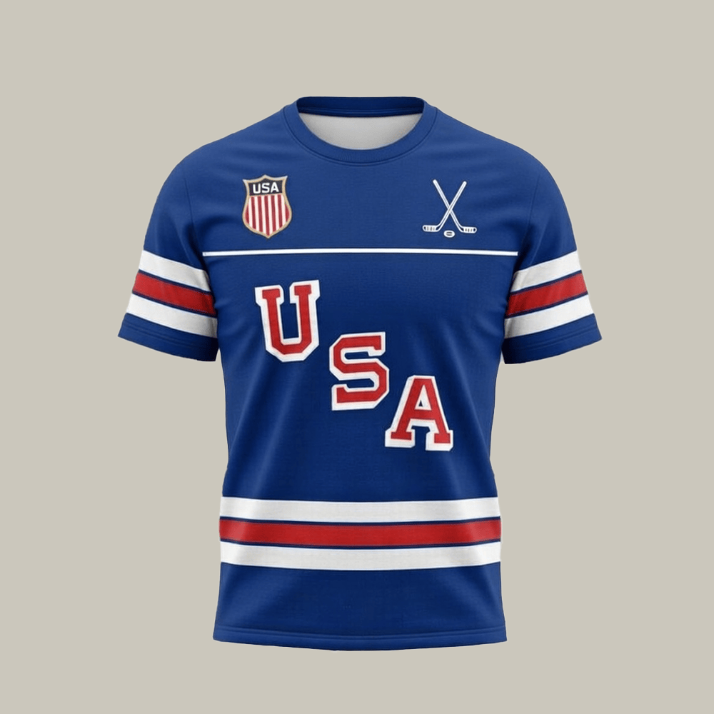 USA Ice Hockey 2026 Winter Olympics T-Shirt USA Hockey Olympic Clothes Best Gift For Fans
