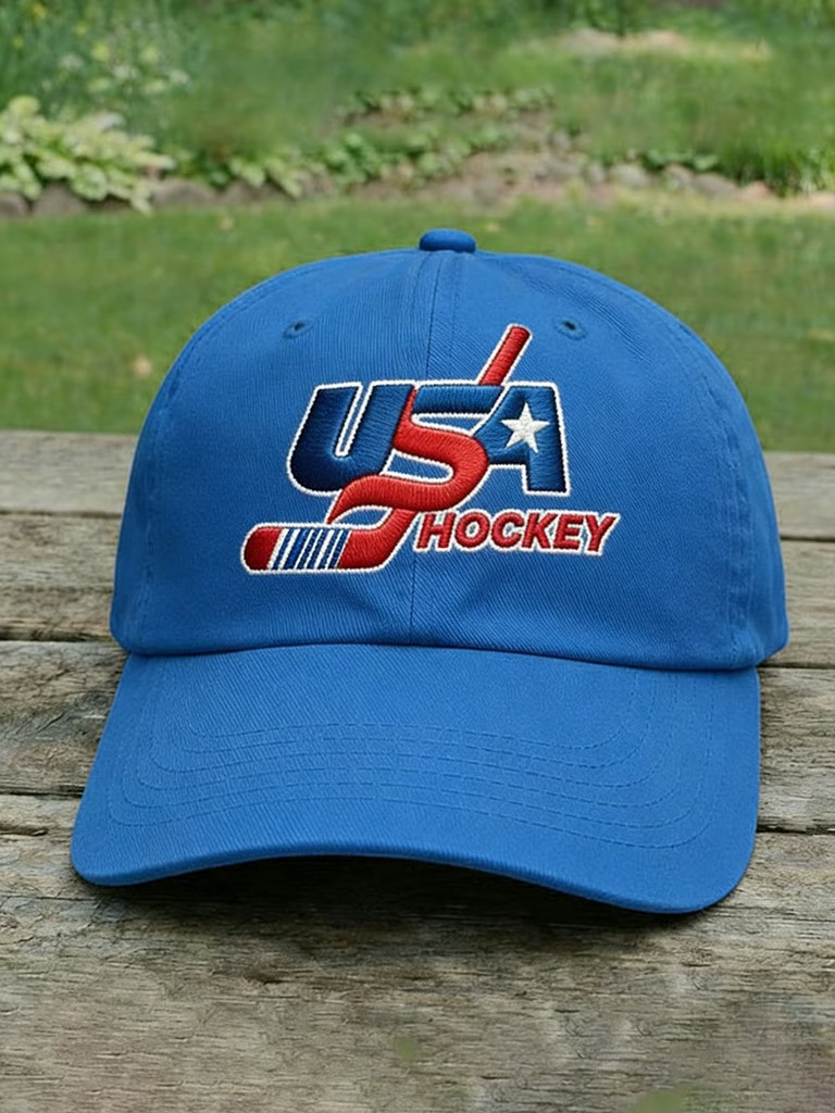USA ICE Hockey Baseball Cap Team USA Fan Hat Best Gift For Ice Hockey Supporters