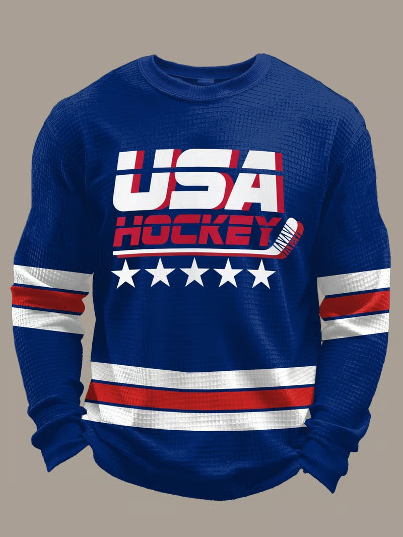 USA ICE Hockey Long Sleeve Shirt Fan Gear Team USA 2026 Best Gift For Ice Hockey Supporters