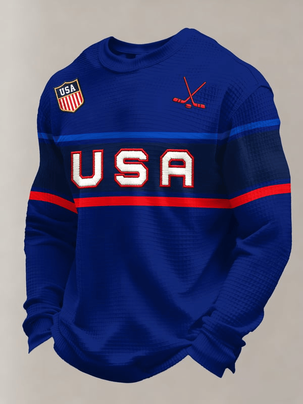 USA Ice Hockey Long Sleeve Shirt Game Day Apparel Team USA Merch Gifts For Ice Hockey Fan