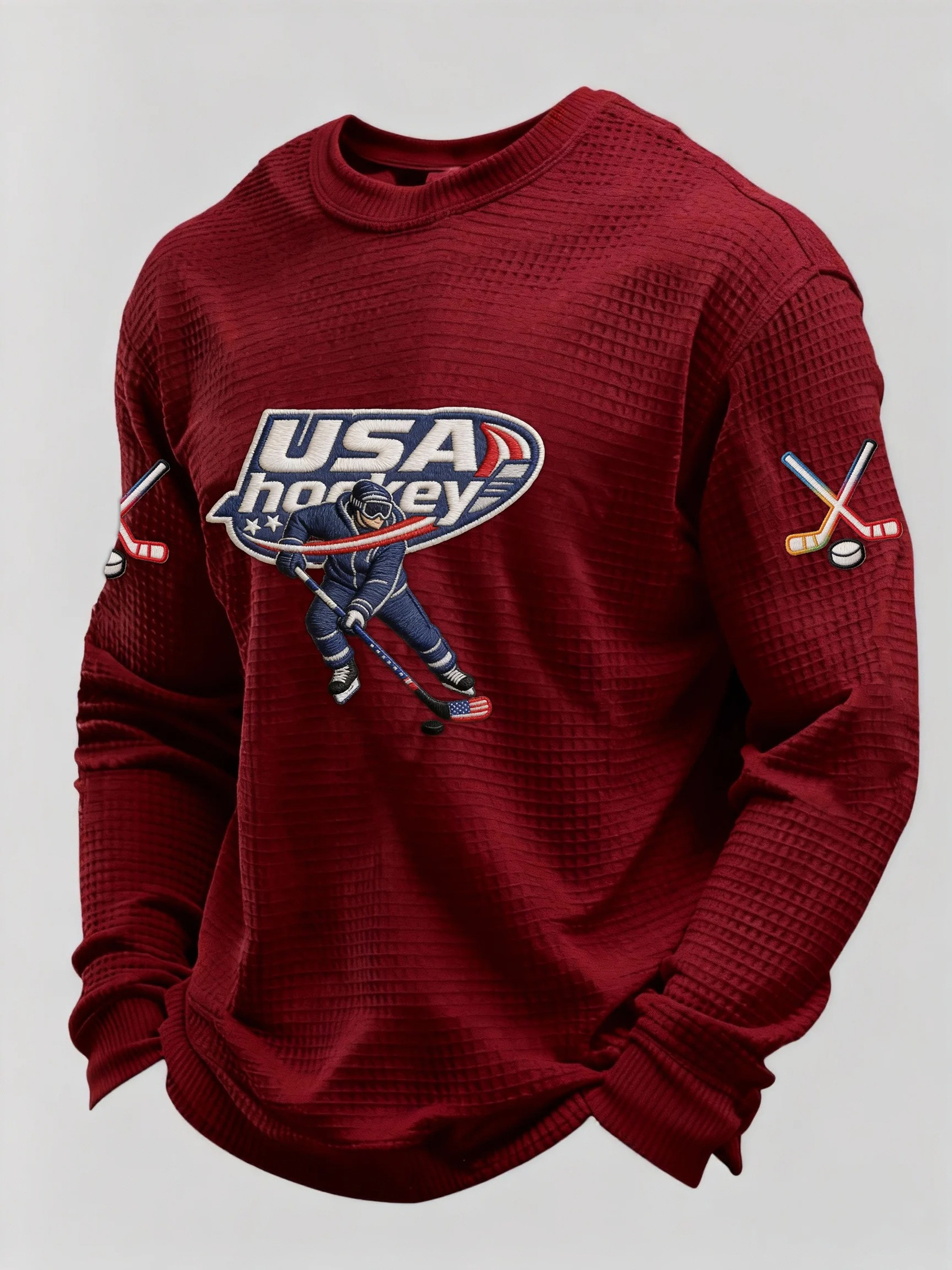 USA Ice Hockey Olympics Player Graphic Long Sleeve Shirt Fan Gear Best Gift For Hockey Fans