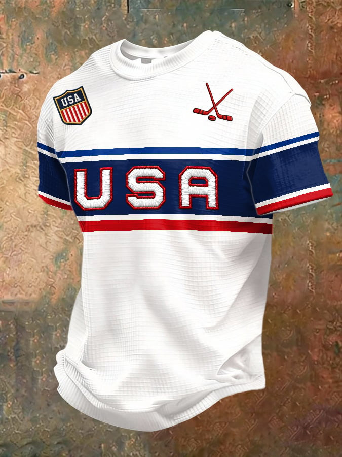 USA Ice Hockey Shirt Men's Game Day T-Shirt Best Gifts For Hockey Lovers