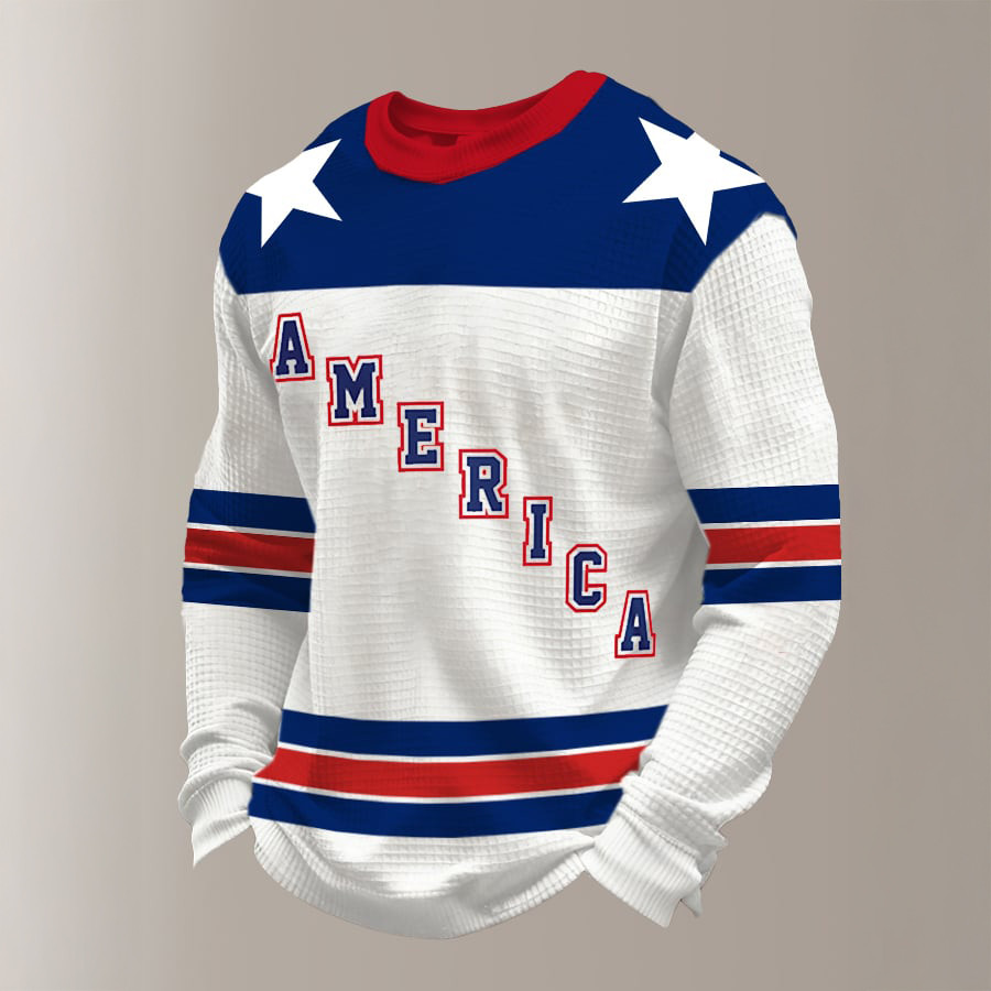 USA Ice Hockey Team Long Sleeve Shirt Ice Hockey Apparel Good Gift For Fans