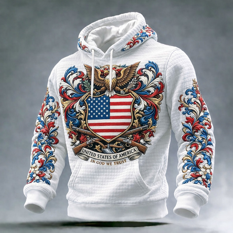 USA In God We Trust Hoodie 250Th Anniversary Hooded Sweatshirt Patriotic Gift
