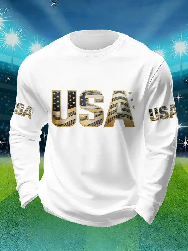 USA Long Sleeve Shirt World Cup 2026 Soccer Fan Gear Best Gift For American Soccer Fans