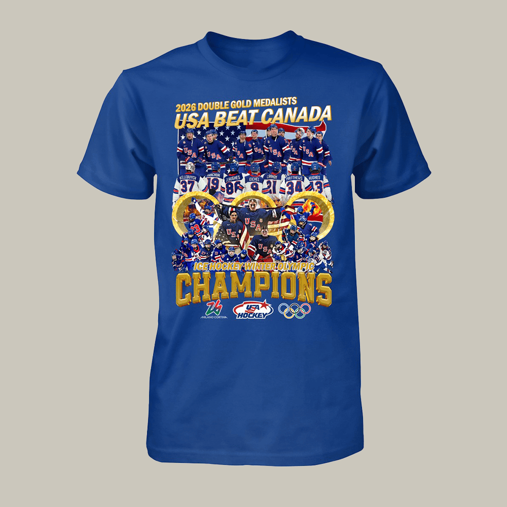 USA Men's And Women's Olympic Champions 2026 T-Shirt USA Hockey Gold Medal Clothes