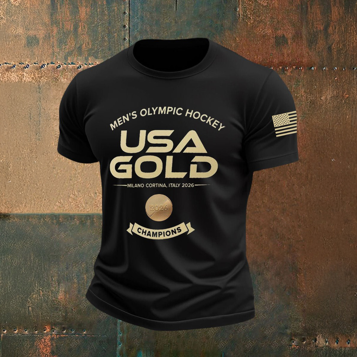 USA Men's Olympic Hockey Gold Medals T-Shirt USA Hockey Champions Shirt Best Gift Ideas