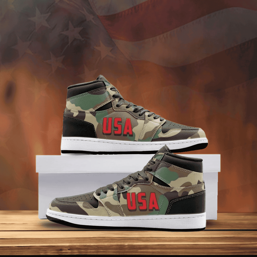 USA Military Camo Shoes Patriots Sneakers Camouflage Merchandise Men Women USA Military Camo Shoes Patriots Sneakers Camouflage Merchandise Men Women