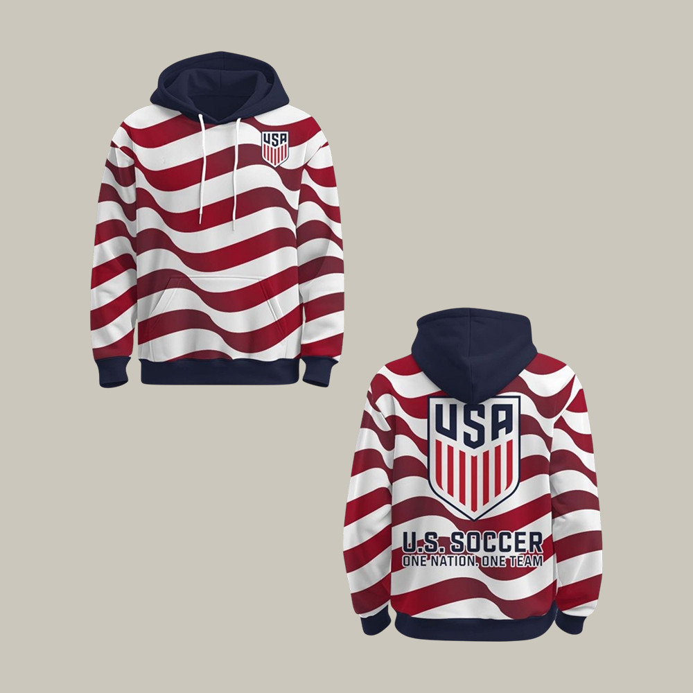 USA National Soccer Team One Nation One Team Hoodie US Soccer National Team Apparel