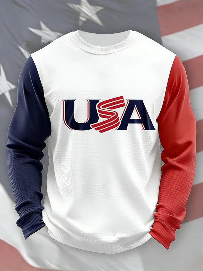 USA Patriotic Graphic WBC 2026 Fan Long Sleeve Shirt American Team Best Gift For Baseball Fans