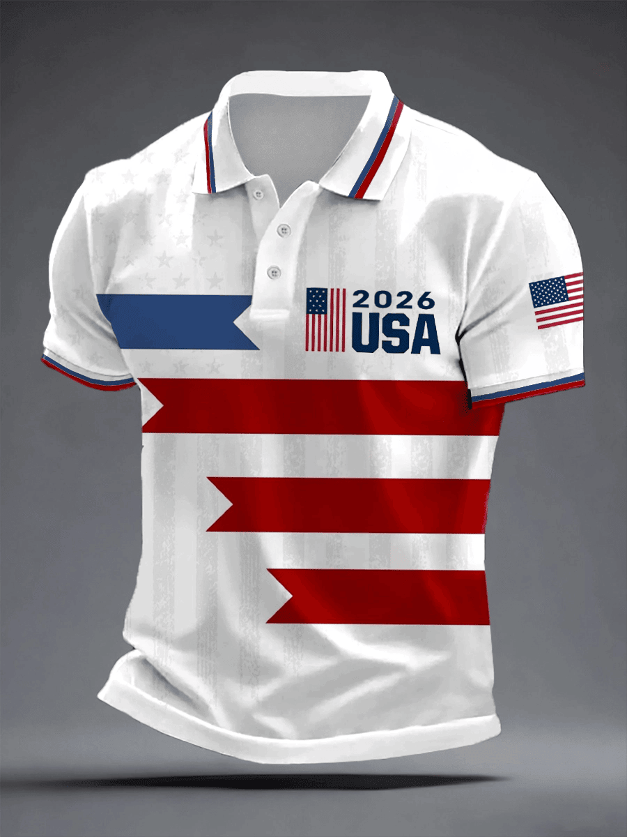 USA Soccer FIFA 2026 World Cup Polo Shirt Game Day Apparel Gifts For Dad Soccer Lovers