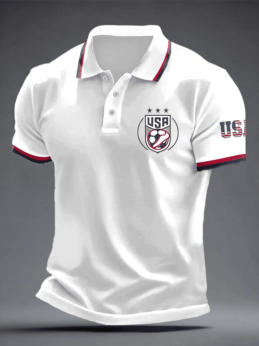 USA Soccer FIFA 2026 World Cup Polo Shirt Game Day Apparel Gifts For USA Soccer Supporters