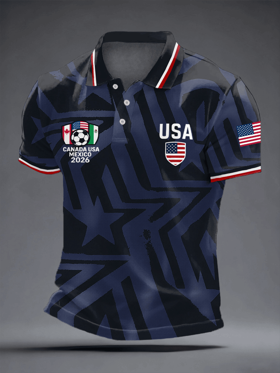 USA Soccer FIFA 2026 World Cup Polo Shirt Game Day Clothing Gifts For Soccer Lovers