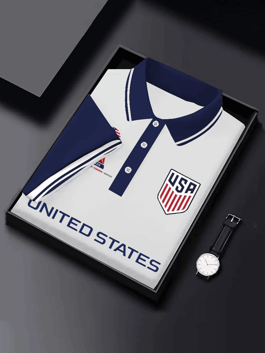 USA Soccer FIFA 2026 World Cup Polo Shirt Game Day Shirt Gifts For USA Soccer Supporters