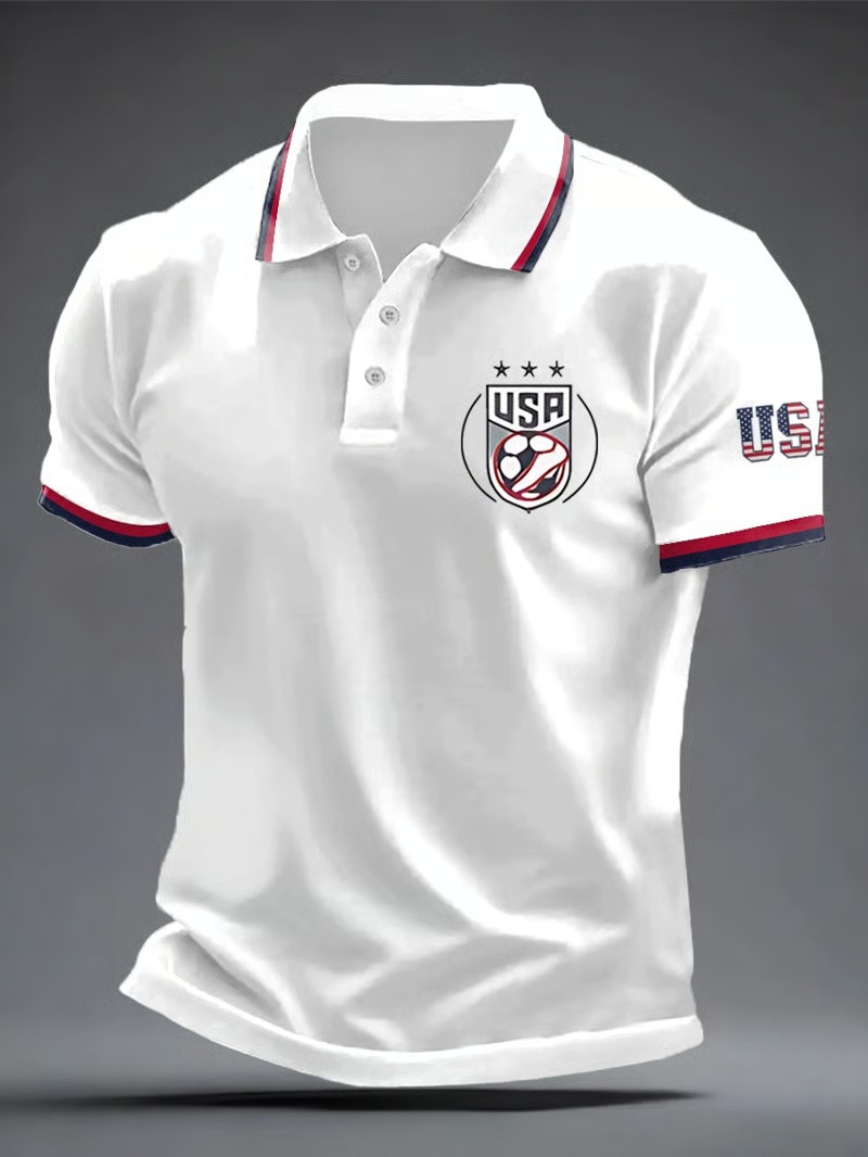 USA Soccer Stars Polo Shirt FIFA World Cup 2026 Fan Gear Mens Shirts Best Gift For Men