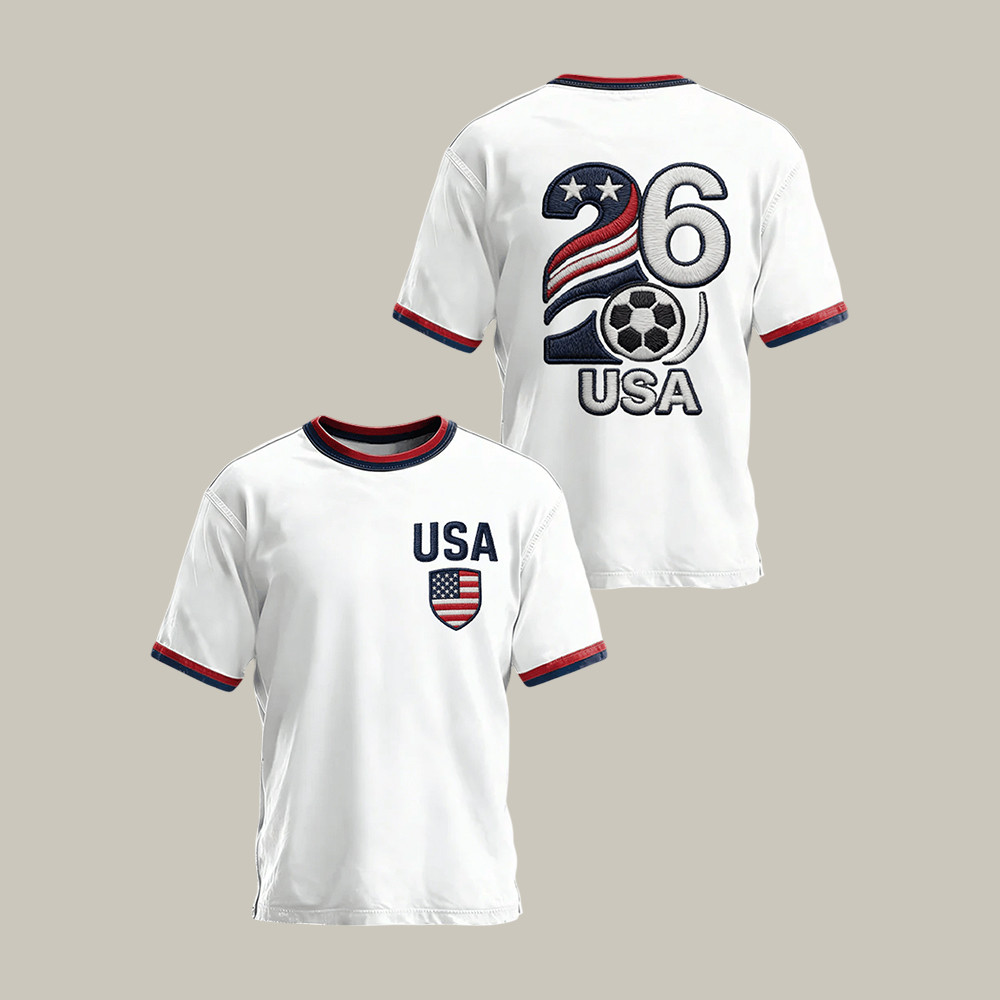 USA Soccer Team Fan T-Shirt 2026 FIFA World Cup Clothes Best Gift For Father's Day