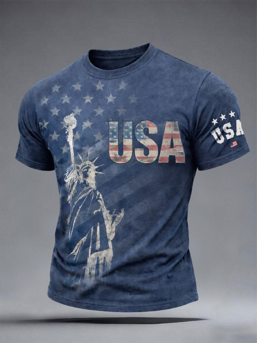 USA Statue Of Liberty T-Shirt Cool Patriotic Shirts Patriotic Gifts For Him
