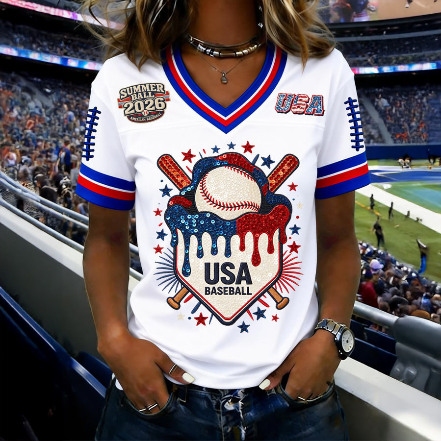 USA Summer Ball 2026 Jersey USA Baseball Clothing Present For Girlfriend
