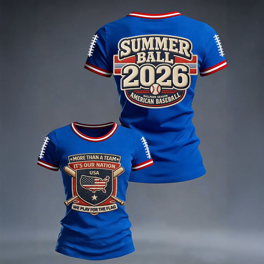 USA Summer Ball 2026 T-Shirt World Baseball Classic 2026 Shirt Present For Patriots