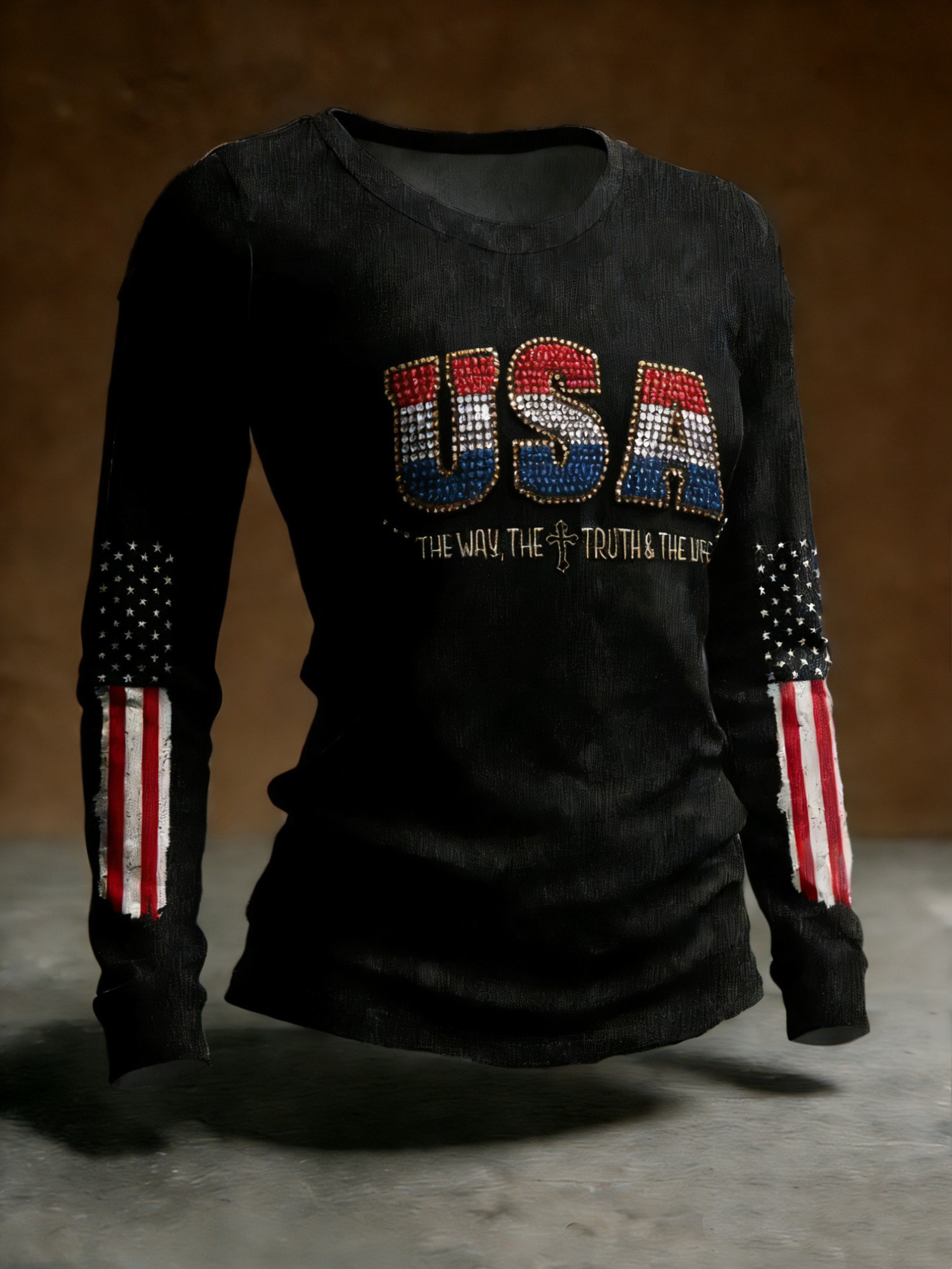USA The Way The Truth The Life Long Sleeve Shirt 4th Of July Apparel USA The Way The Truth The Life Long Sleeve Shirt 4th Of July Apparel