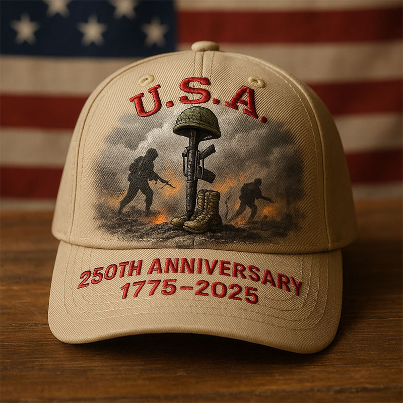 USA Veteran 250Th Anniversary Hat 1775 2025 Military Baseball Cap Patriotic Gift Ideas
