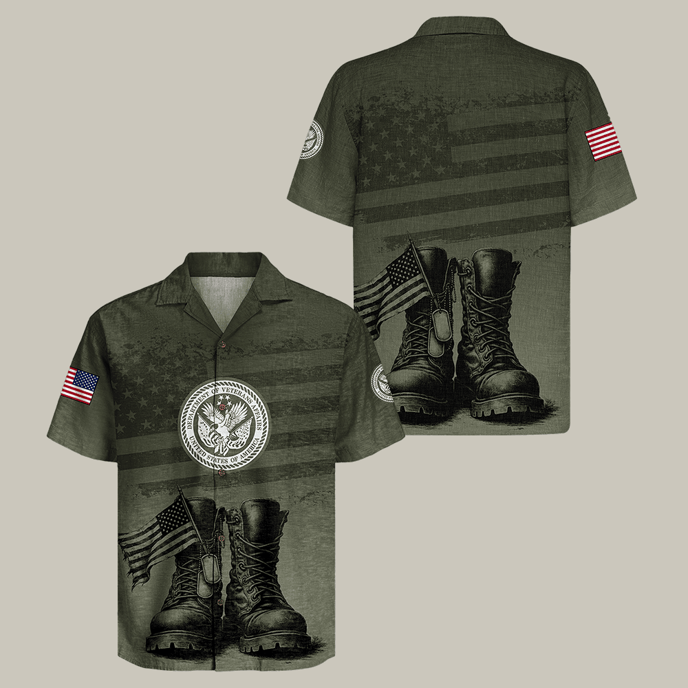 USA Veteran Hawaiian Shirt Patriotic Veteran Shirt Best Gift For Veteran Men