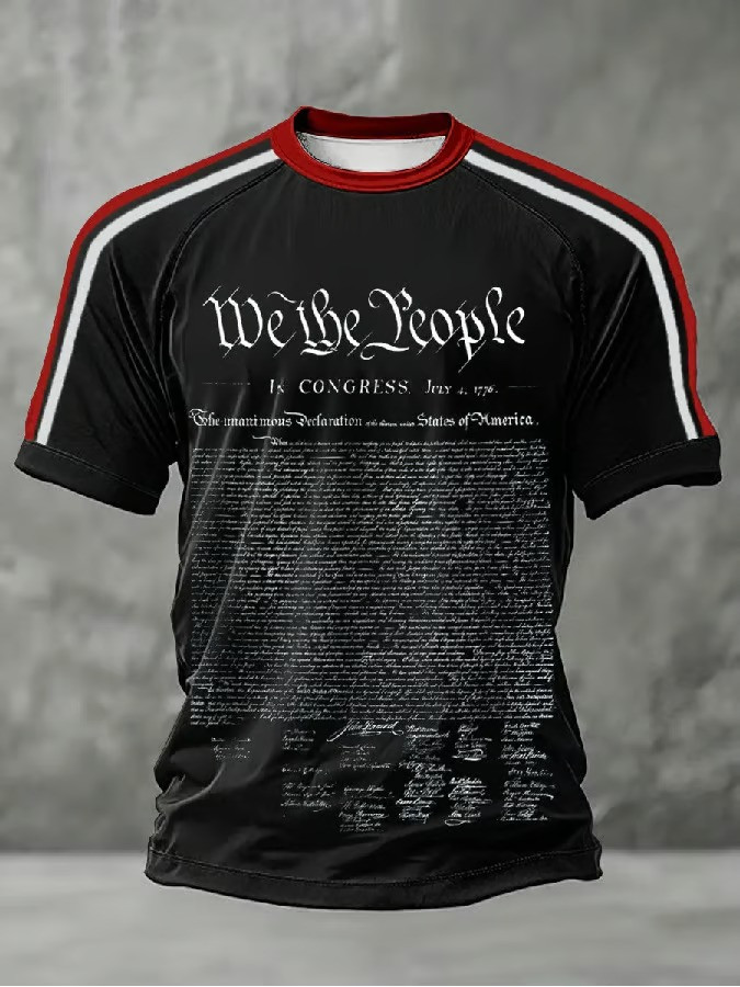 USA We The People T-Shirt 250th Anniversary Freedom Apparel Patriotic USA Flag Clothes