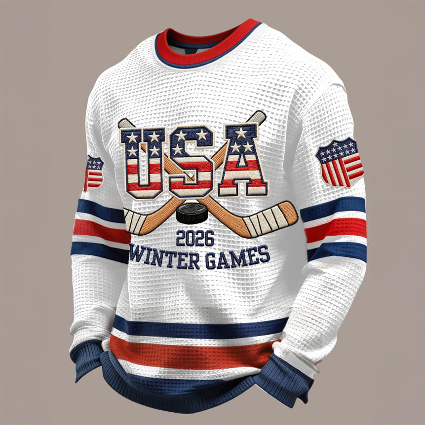 USA Winter Games 2026 Long Sleeve Shirt USA Hockey Team Apparel Fan Gift For Him