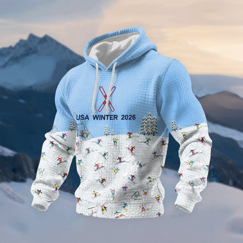 USA Winter Olympic 2026 Hoodie United States Milano Cortina 2026 Apparel Ski Lover Gift For Fan