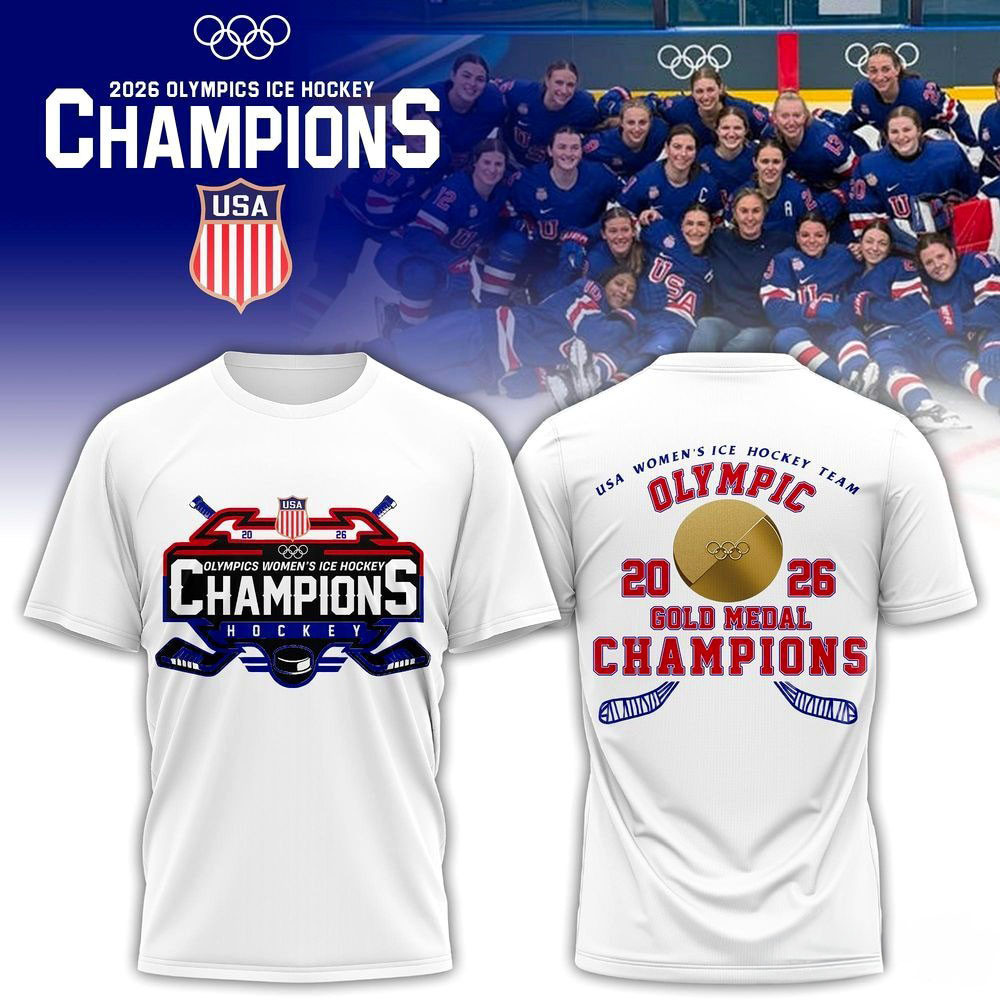 USA Women Ice Hockey National Team 2026 Olympic Gold Champions Graphic T-Shirt Best Gift