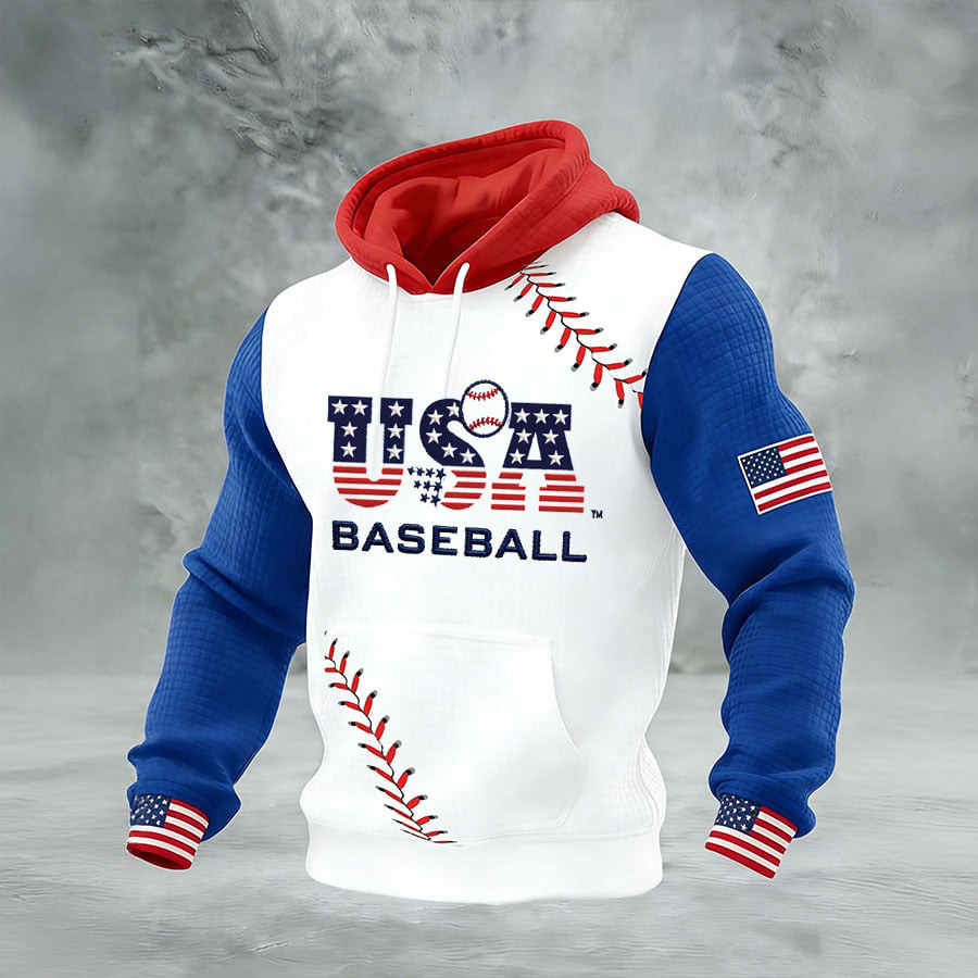 USA World Baseball Championship Hoodie American Flag 2026 World Baseball Classic Merch