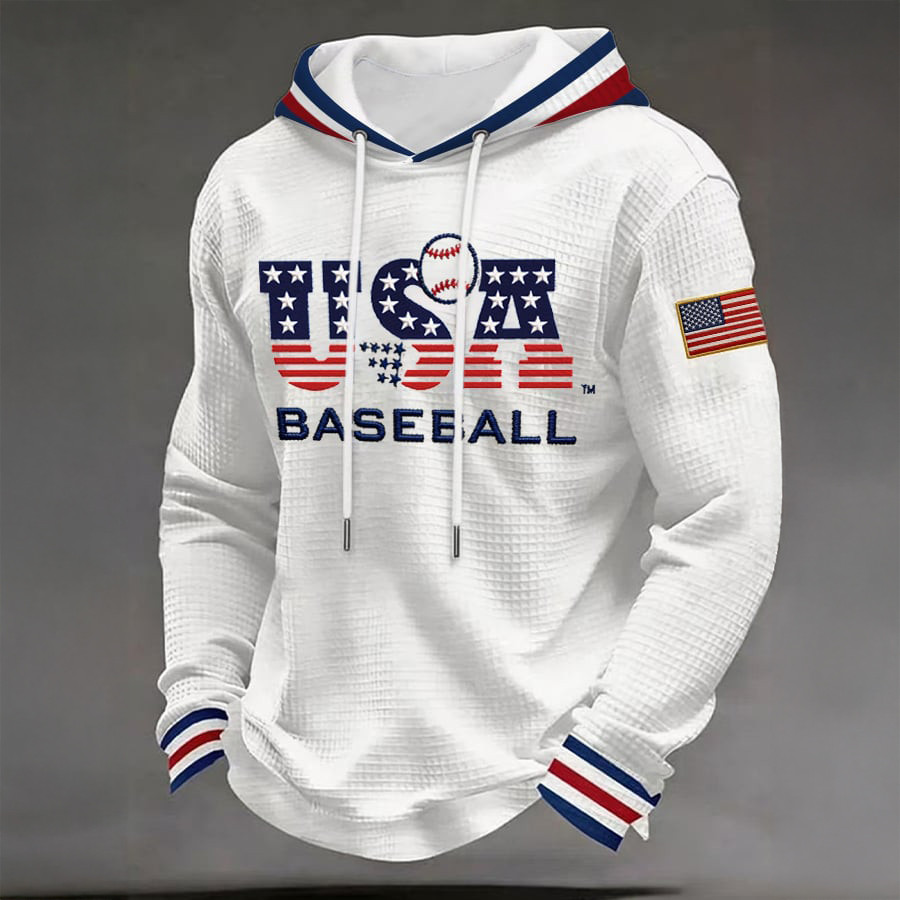 USA World Baseball Championship Hoodie Baseball Apparel Present For Huge Fans