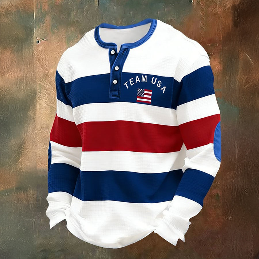 USA World Baseball Classic 2026 Button Long Sleeve Shirt Team USA Baseball Apparel