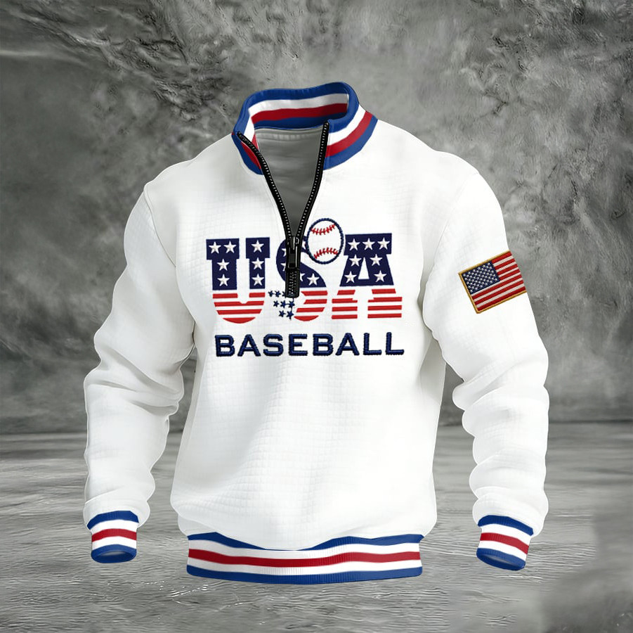 USA World Baseball Classic 2026 Half Zip Jacket USA Baseball Merch Gift For Fans