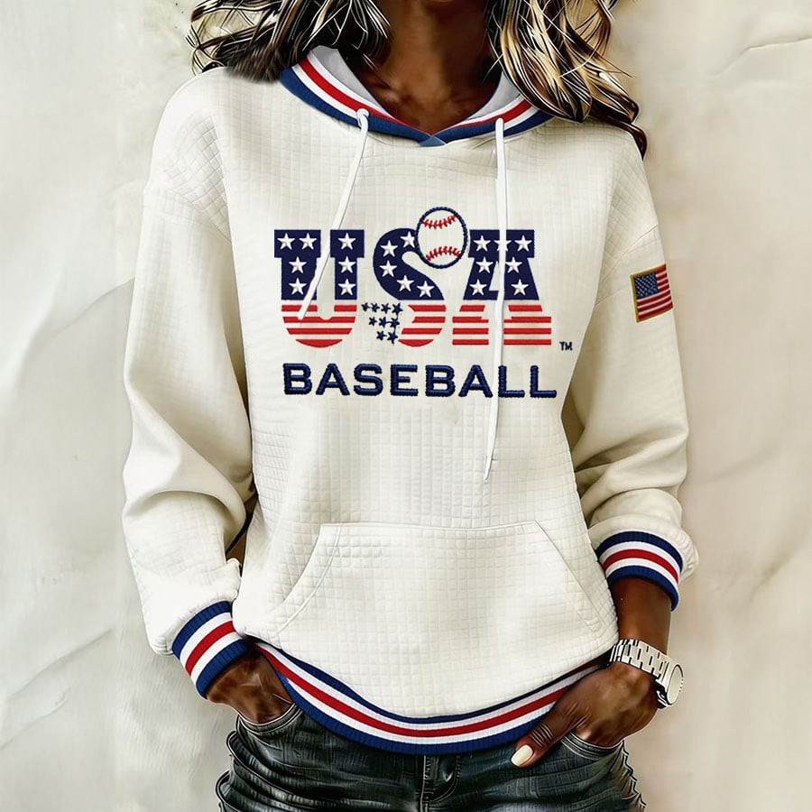 USA World Baseball Classic Hoodie Team USA Baseball Score Merch Fan Gift For Wife