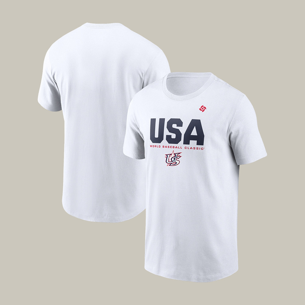 USA World Baseball Classic Icon T-Shirt Sport Fan Clothes Baseball Gear