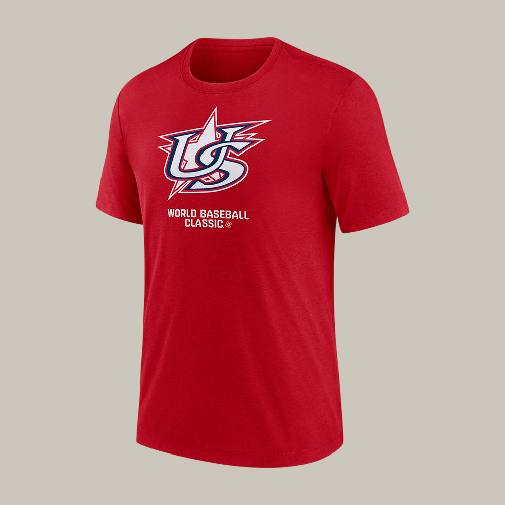 USA World Baseball Classic Logo Tri Blend T-Shirt Team USA Baseball Clothes Fan Gift For Husband