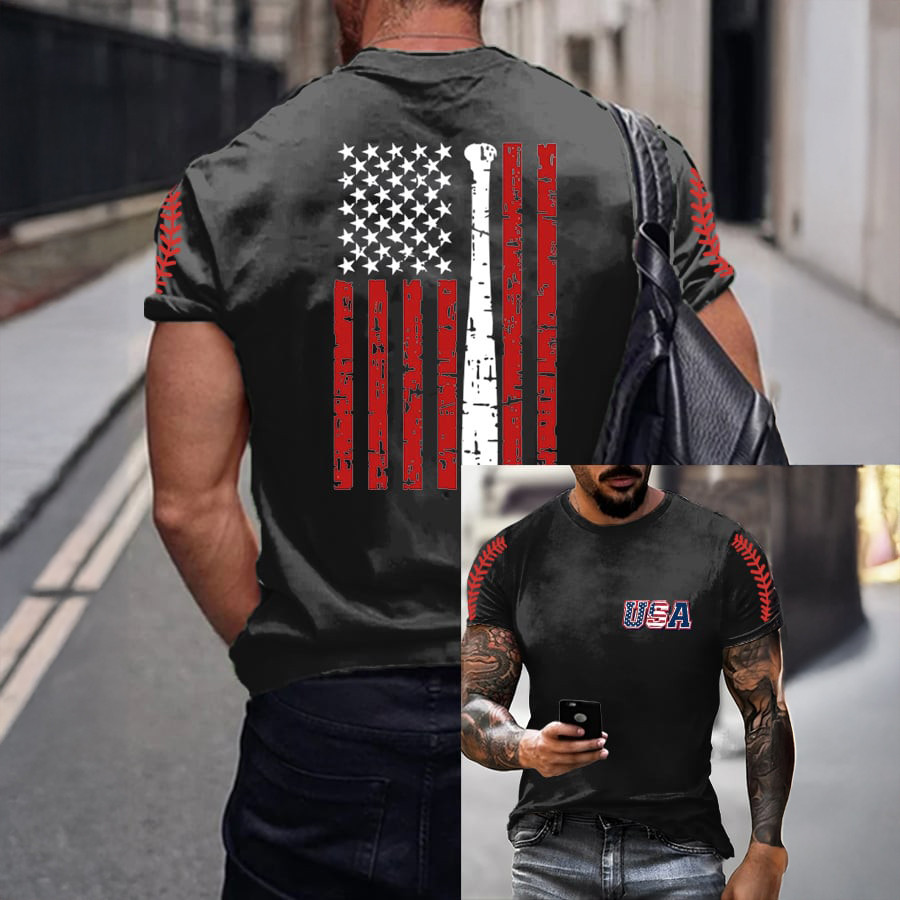 USA World Baseball Classic T-Shirt American Flag Baseball Shirt Unique Fan Gift