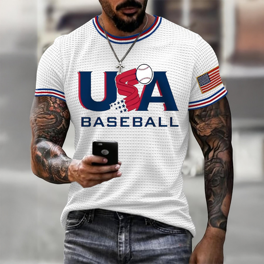 USA World Baseball Classic T-Shirt Team USA Baseball Score Clothes Present For Husband